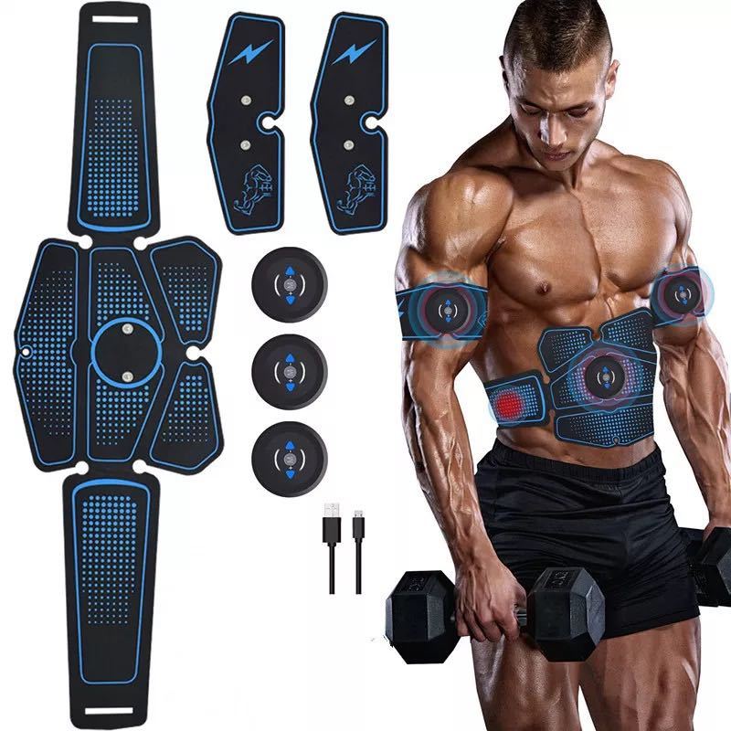 Abdominal muscle training with EMS