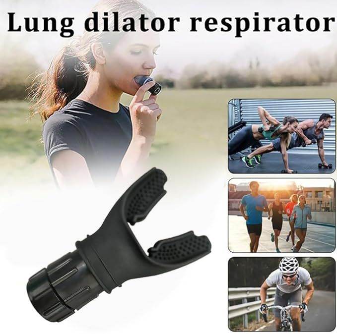 Breathing Trainer Fitness Respirator Lung Mouthpiece Healthy Care Accessory