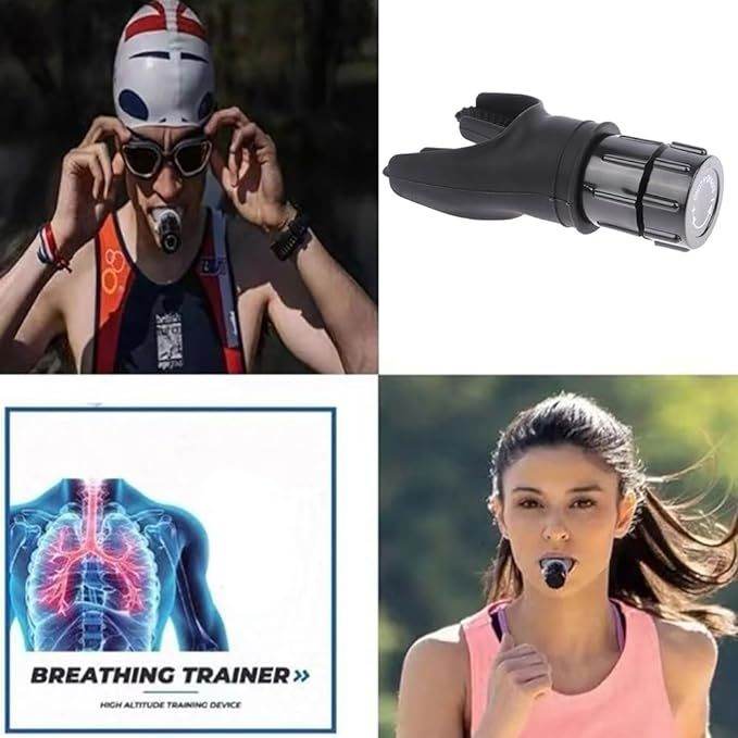 Breathing Trainer Fitness Respirator Lung Mouthpiece Healthy Care Accessory