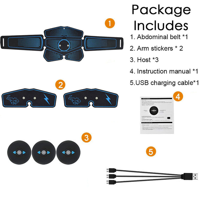 Abdominal muscle training with EMS