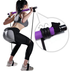 Portable Fitness Yoga Pilates Bar with Elastic ResistanPortable Fitness Yoga Pilates Bar with Elastic Resistance Bands for Home WorkoutPortable Fitness Yoga Pilates Bar with Elastic Resistance Bands for Home Workoutce Bands for Home Workout